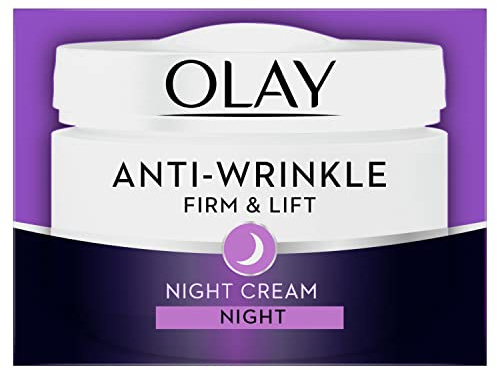 Olay Anti-Edad Firmeza & Efecto Lifting Crema Reafirmante De Noche, Atenúa La Apariencia De Las Arrugas 50 ml