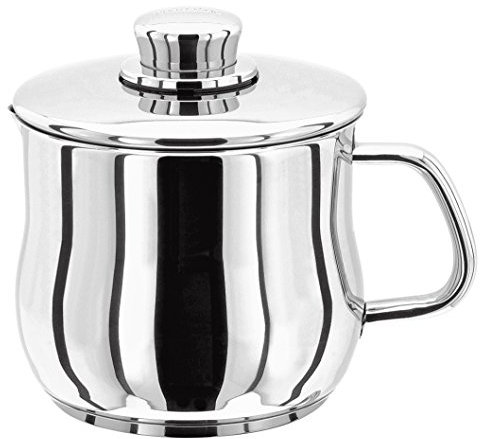 Stellar Classic Stainless Steel Jug Style Sauce Pot or Milk Pan with Lid 14cm 1.7L, Induction Ready, Dishwasher Safe