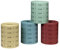 Herlitz 10733350 Lot de 5 rouleaux de 1000 tickets-valeur 0,5 (Différents coloris) (Import Allemagne)