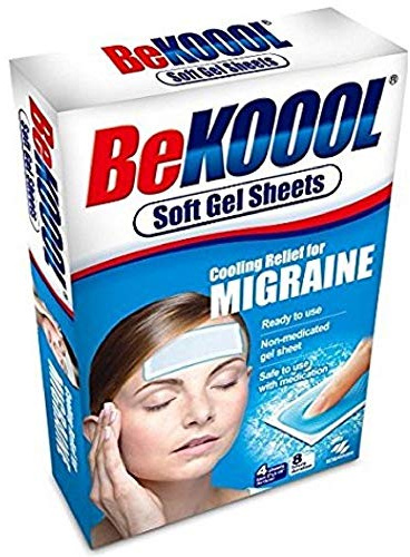 Be Koool Cooling Relief For Migraine Soft Gel Sheets 4 Each (Pack of 9)