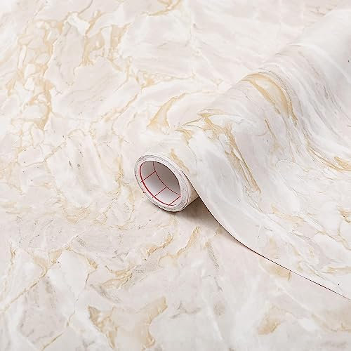 d-c-fix Möbel-Klebefolie Cortes Grau Marmor-Optik 90 cm x 2,1 m - Möbelfolie Küchenfolie selbstklebend Deko-Folie Küche Tisch Fensterbank Schrank Stein-Optik Türfolie Türtapete Tür weiß grau