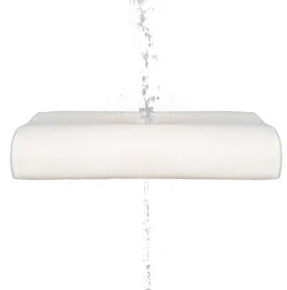 V28 AIR Nackenstützkissen Schaum -Ideal bei starkem Schwitzen. 28-Fach verstellbar- atmungsaktiv - waschbar bei 60°C - sehr hochwertig - Nackenkissen mit 3D-Bezug- für Allergiker geeignet