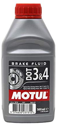 Motul Dot 3 & 4 brake fluid, 0.5 litres