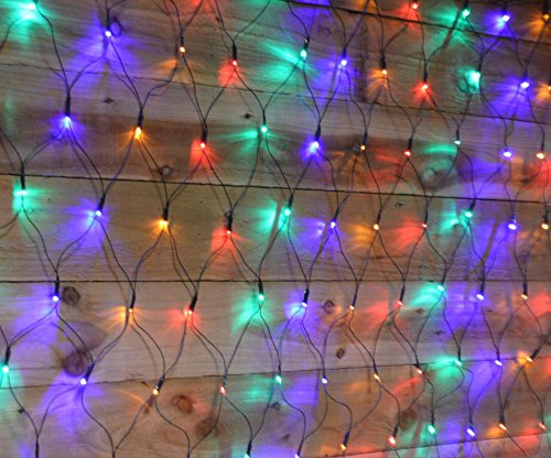 170 x 120cm LED Christmas Net Lights Multi Coloured