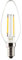 Müller-Licht Retro LED Lampe Filament Kerzenform E14, 2,9 W ersetzt 25 W, Glas klar, weiß