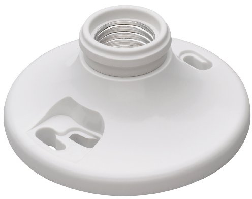 Legrand Pass & Seymour 276WHCC18 660W 250V Medium Base E26 Lampholder, Phenolic, Pull Chain, White (1 Count)