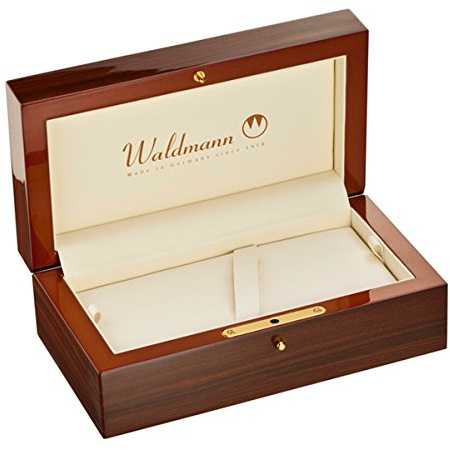 Waldmann Holzetui, Echtholz, Klassisch-Elegant, Lagerbox, 2 Kompartimente, Rechteckig