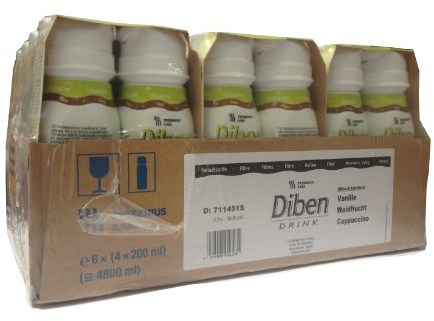 Fresubin Diben DRINK Mischkarton / 3 leckere Geschmacksrichtungen - bei Glukosetoleranzstoerung - 24 EasyDrinks