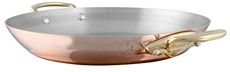 Mauviel 6727.26 M'Heritage M'150B Kupferpfanne, rund, 25,7 cm, Griff aus Bronzefarben