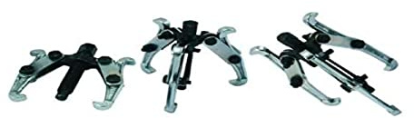 VERTO Abzieher-Set, 3 Füße, 75, 100 und 150 mm, Silber