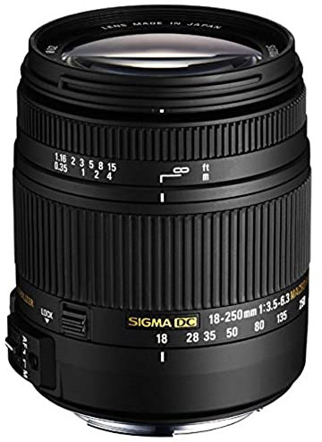 Sigma 18-250mm f/3.5-6.3 DC Macro OS HSM Lens for Canon (Official Sigma 3 Year UK Warranty)