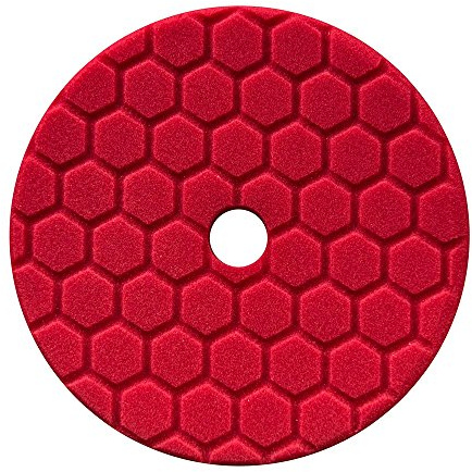 Chemical Guys BUFX117HEX6 Hex Logic Quantum Polishing Pad 6.5 Inch (165 mm) Red – Finishpad – Polishing Pad