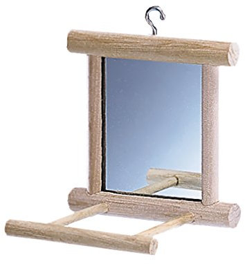 Nobby Holzspiegel mit Landeplatz, 10 x 10 x 10 cm, 1 Stück