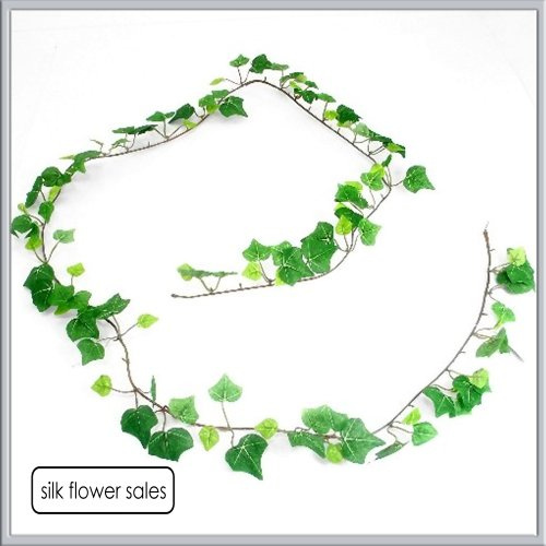 Mini green Ivy garland Artificial silk 6ft with 108 leaves
