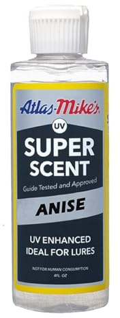 Atlas Mike's Anise Uv Super Fragrance for Fishing Bait to Attract Fish, White
