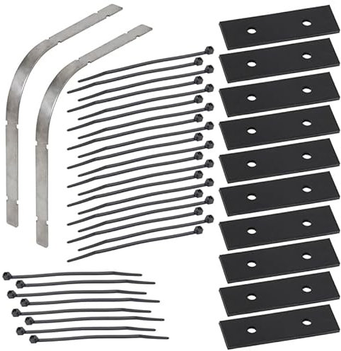 VOSS.eisfrei Knickschutz Set für Heizkabel inklusive Kabelbinder, aus Edelstahl, Frostschutz Kabelschutz Heizkabel Kabel Schutz kein Verknicken