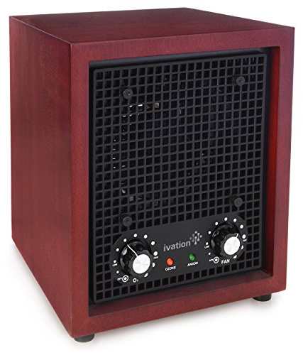 Ivation Ozone Generator Air Purifier, Ionizer & Deodorizer -Purifies Up to 3,500 Sq/Ft -Great for Dust, Pollen, Pets, Smoke & More Cherry