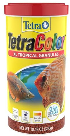 TetraColor XL Tropical Granules with Natural Color Enhancer, 10.58 Oz