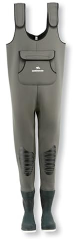 Cormoran Neopren Wathose mit Kautschukstiefeln (Filzsohle) Gr.42/43