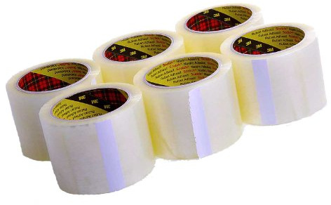 6 Rolls Scotch Packing Tape Clear 75mm Wide Packing Tape