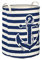 Premier Housewares Anker Wäschesack, PE-Polyethylen, Polyester/Baumwolle/Rayon, Blau, 38x38x48