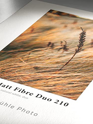 Hahnemühle Photo Matt Fibre Duo Papier 210 g/m² Blanc naturel 297 x 420 mm blanc naturel