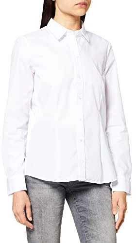 Seidensticker Damen Bluse - City Bluse - Hemdbluse - Regular Fit - Langarm - Uni - 100% Baumwolle