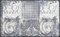 wash+dry Fußmatte, Arabesque 75x120 cm, Innen und Außen, waschbar, Grau