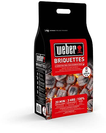 Weber 17593 Sac de 4 kg de briquettes à Barbecue