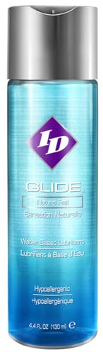 ID Glide 4.4 fl oz Lube, Water Based Personal Lubricant for Couples Women and Men’s Pleasure, Sex Lube to Enhance Natural Feeling, Made in USA by ID Lubricants