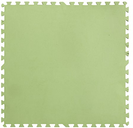 Gre MPF819 - Protector de Suelo para Piscina Fabricado en EVA Verde, 9 Piezas, 4,5 mm de Grosor, Resistente y Antipinchazos