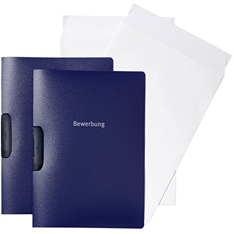 Durable, set per candidatura Duraswing Job, 2 cartelline con 2 buste, Blu Scuro