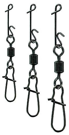 JENZI NO Knot-Verbinder mit Fast-Lock Karabiner-Wirbel mittel 20 Kg