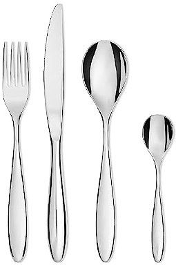 Alessi Mami SG38S24M Servizio Completo di Posate di Design 24 Pezzi in Acciaio Inox