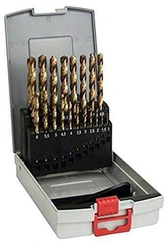 Bosch Professional 19tlg. Metallbohrer-Set HSS-TiN ProBox, Durchmesser: 1.0-10.0