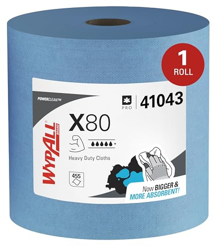 Wypall X80-Tücher, 1 Großrolle mit 455 blauen, 1-lagigen Werkstatthandtüchern., Artikel-Nr. 8347