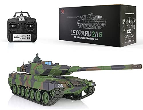Leopard 2 A 6 RC-Ketten-Panzer 2.4 GHz 1/16 / 6mm Schußfunktion
