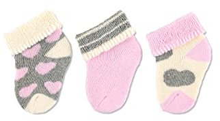 Sterntaler 3 Pack Baby Socks Calcetines Bebé-Niñas (Pack de 3)