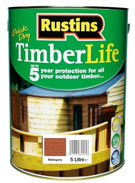 Rustins TLMA5000 Timberlife Mahogany, Brown, 5l