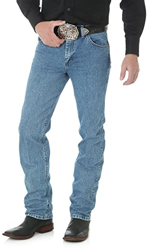 Wrangler Premium Performance Cowboy Cut Slim Fit Jean, Stonewashed, 36W x 32L