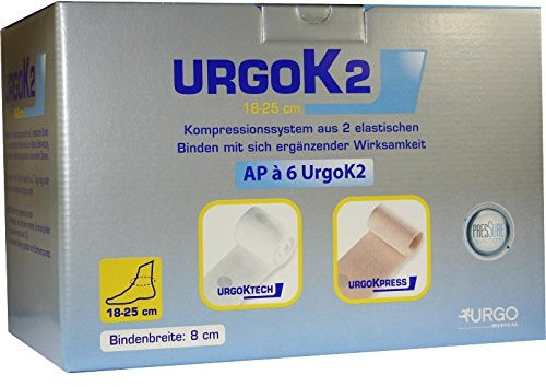 URGOK2 Kompr.Syst.8cm Knöchelumf.18-25cm 6 St