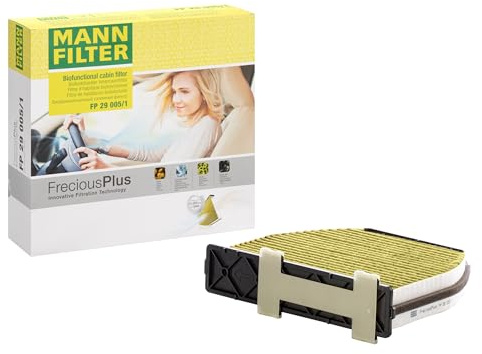 MANN-FILTER FP 29 005/1 Innenraumfilter/Kabinenluftfilter - FreciousPlus Biofunktionaler Pollenfilter - Rechtslenker für Pkw + Transporter