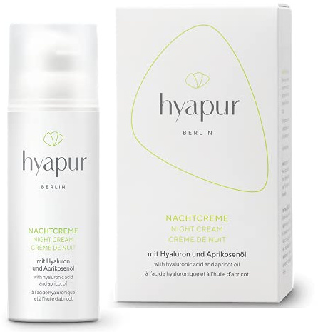 hyapur® - GREEN Nachtcreme 50ml - Die reichhaltige Feuchtigkeitscrme - zur Anti-Aging-Pflege mit Bio- Vegan- Natur- Kosmetik aus Berlin