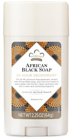 Nubian Heritage/Sundial Creations African Black Soap with Aloe and Vitamin E 24 Hour Deodorant