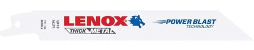 LENOX Tools Reciprocating Saw Blades, Metal Cutting, 6-Inch, 18 TPI, 25-Pack (20494B614R)