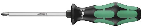 Wera 05008751001 350 SK PH Tournevis pour vis Phillips, PH 1 x 80 mm, Noir/vert
