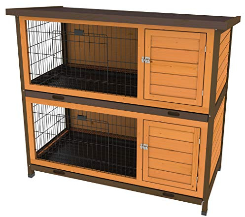 Ware Manufacturing Premium Plus Double Decker Hutch for Rabbits and Small Pets