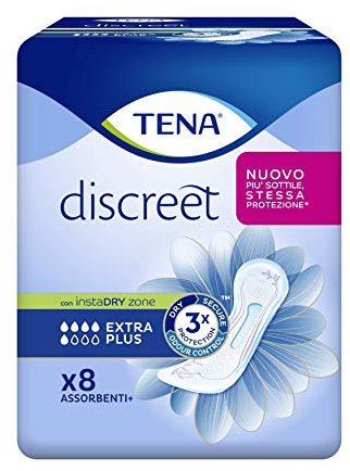 Tena Lady Extra Plus Einlagen für mittlere Blasenschwäche / Inkontinenz 6er Pack (6 x 8 Stück)
