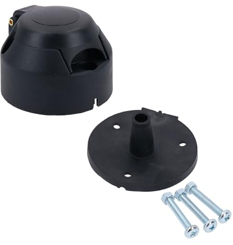 AB Tools Tow Bar Electrics 7 pin 12v N type PLASTIC Socket Trailer Lights & Gasket Seal