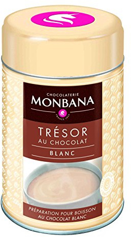 Monbana Trinkschokolade Tresor au Chocolat Blanc Dose 200 g